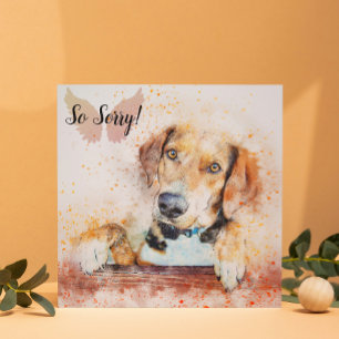 Loss of a Pet Dog Card