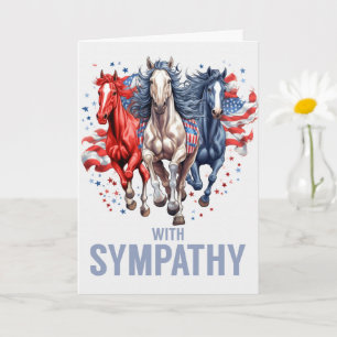 Loss of a Soldier or Servicemen Patriotic Sympathy Card