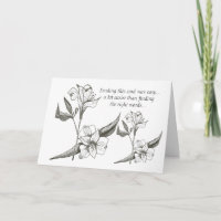 Loss of Aunt lilies card