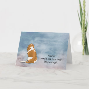 Loss of Basset Hound Condolence Card
