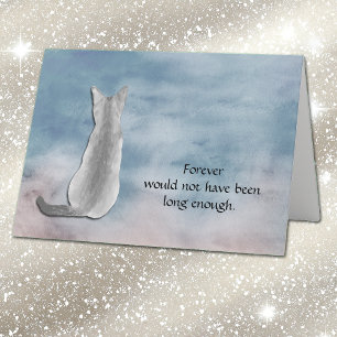 Loss of Cat Sympathy Condolence Card