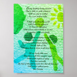 loss of child poem digital under 2 dollars  poster