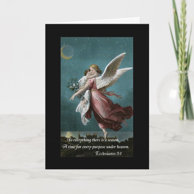 Loss of Child Sympathy Card with Angel (Front)
