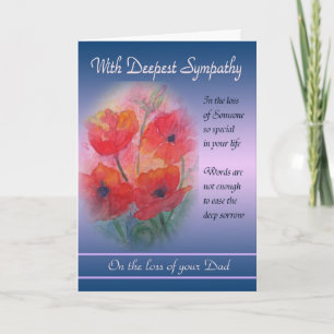 Loss of Dad - With Deepest Sympathy Card