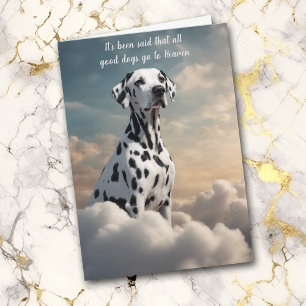 Loss of Dalmatian Dog Heaven Sympathy Card