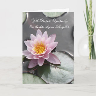 Loss of Daughter With Deepest Sympathy Card