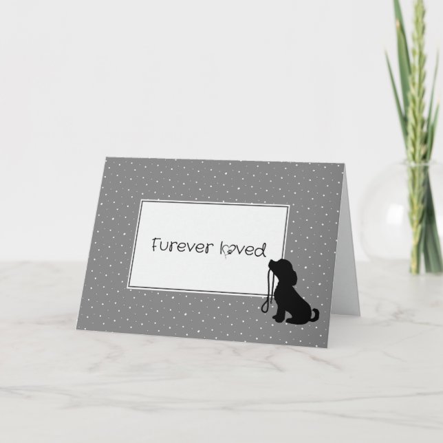 Loss of Dog Sympathy  Card (Front)