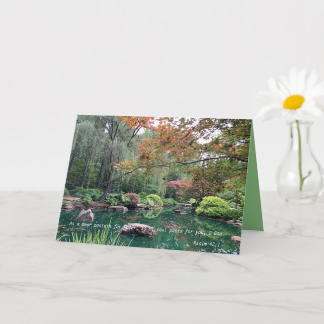 Loss of Father Sympathy - Tranquil Scenery Card (Small Plant)