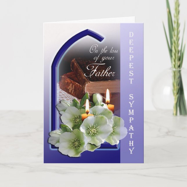 Loss of Father - With Deepest Sympathy Card (Front)