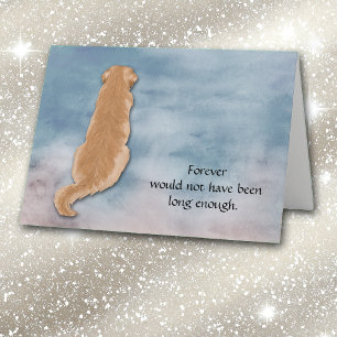Loss of Golden Retriever Condolence Sympathy Card