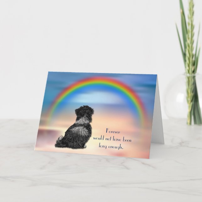 Loss of Havanese Dog Sympathy Card (Front)
