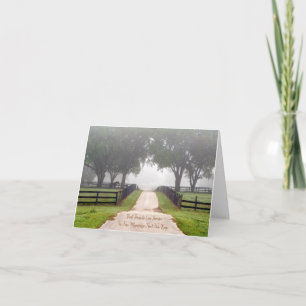 Loss of Horse Quote Empty Road Personalised Card