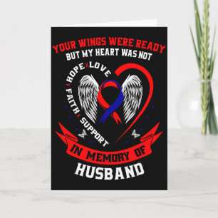 Loss Of Husband Chd Awareness Month Heart Disease Card