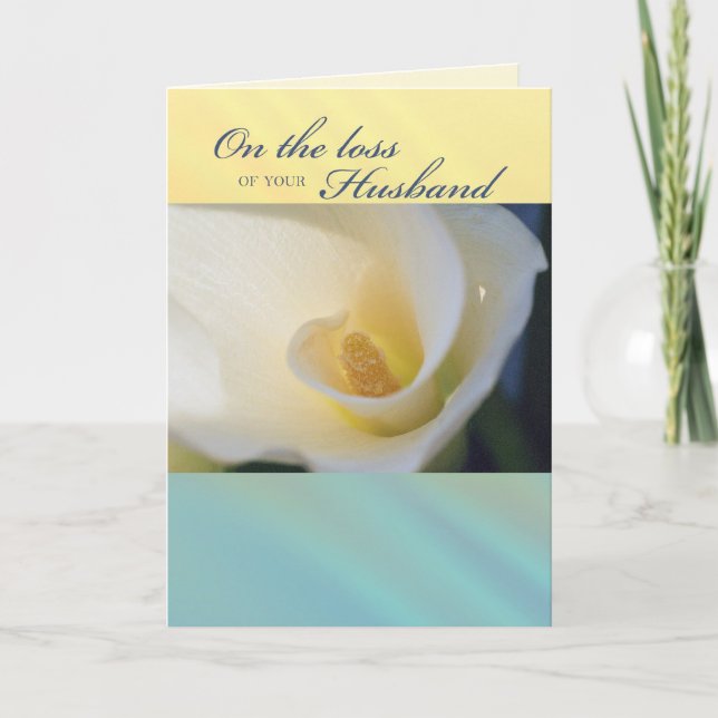 Loss of Husband Sympathy Card (Front)
