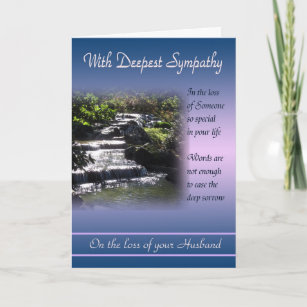 Loss of Husband - With Deepest Sympathy Card
