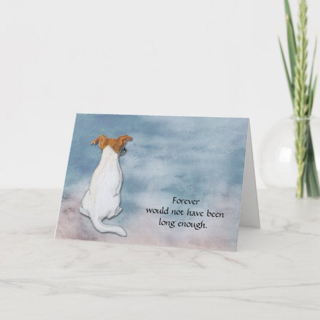 Loss of Jack Russell Terrier Sympathy Card (Front)