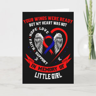 Loss Of Little Girl Chd Awareness Month Heart Dise Card