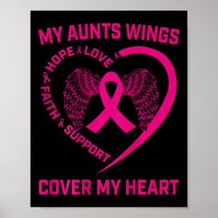 Loss Of Loved One Aunt Breast Cancer Awareness Ck  Poster