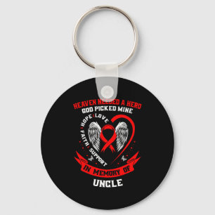 Loss Of Loved One Uncle Heart Disease Awareness Pr Key Ring