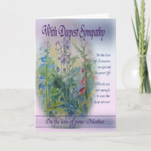 Loss of Mother - With Deepest Sympathy Card