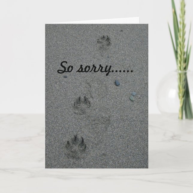 Loss of Pet Sympathy Card (Front)