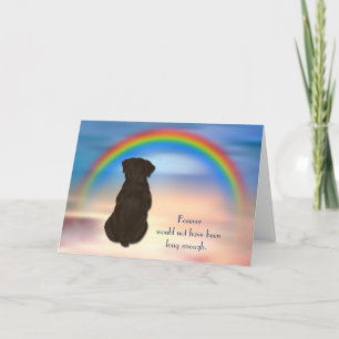 Loss of Rottweiler Rainbow Condolence Card