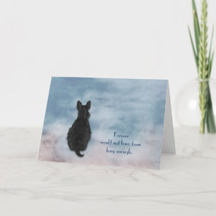 Loss of Scottie Dog Sympathy Card