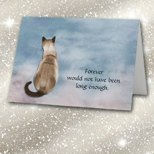 Loss of Siamese Cat Sympathy Card