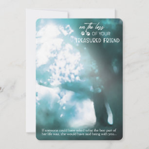 Loss of Treasured Friend Pet Sympathy Card