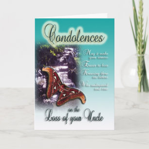 Loss of Uncle - Condolences Card