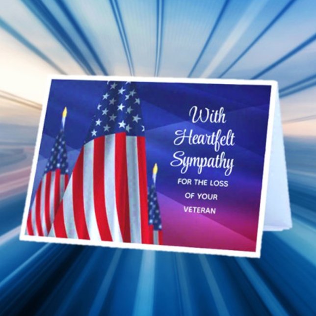 Loss of Veteran Sympathy Folded Card (Creator Uploaded)