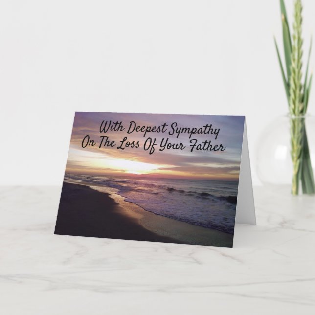 **LOSS OF YOUR FATHER** SYMPATHY CARD (Front)