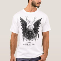 Lost Angel Y2K Gothic T-Shirt – Dark Angel Wings G