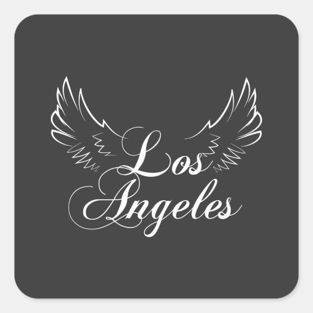 Lost Angeles Word Art Sticker (Front)
