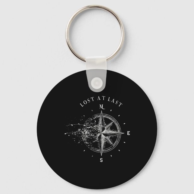 Lost At Last Broken Comp Hiking  Key Ring (Front)