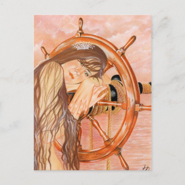Lost at Sea Mermaid Postcard (Front)