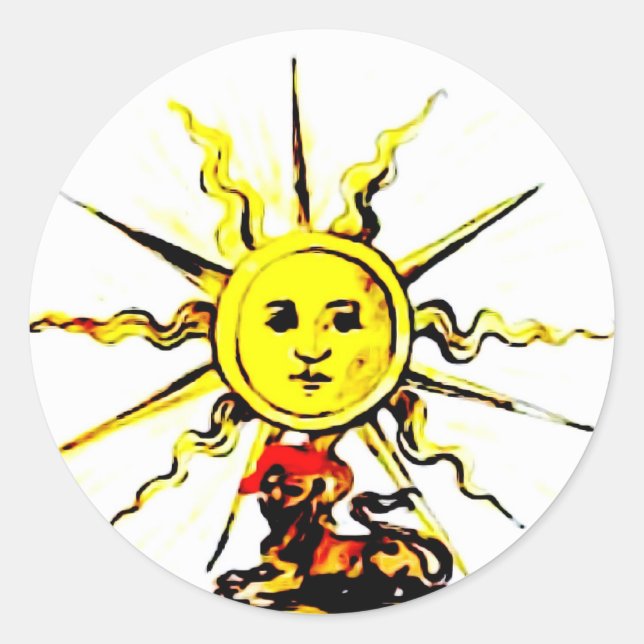 LOST BOOK OF NOSTRADAMUS CLASSIC ROUND STICKER (Front)