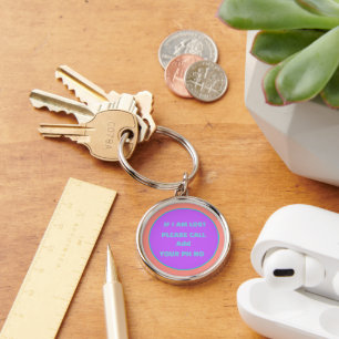 Lost Car Keys or Pet with Phone Number   Key Ring