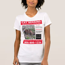 Lost Cat Or Dog Shirt With Photo And Content