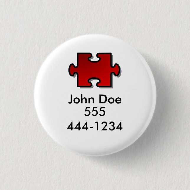 Lost Child ID 3 Cm Round Badge (Front)