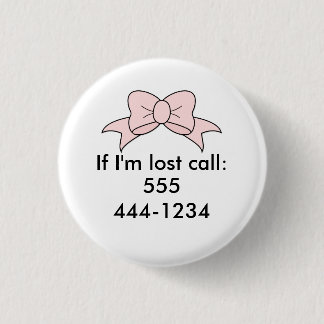 Lost Child ID 3 Cm Round Badge