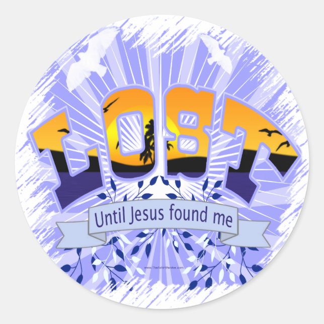 LOST CLASSIC ROUND STICKER (Front)