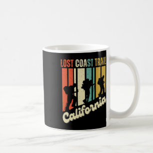 Lost Coast Trail California Hiking Retro Mountain Coffee Mug