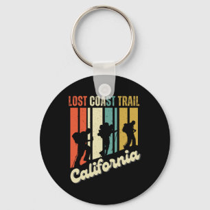 Lost Coast Trail California Hiking Retro Mountain Key Ring