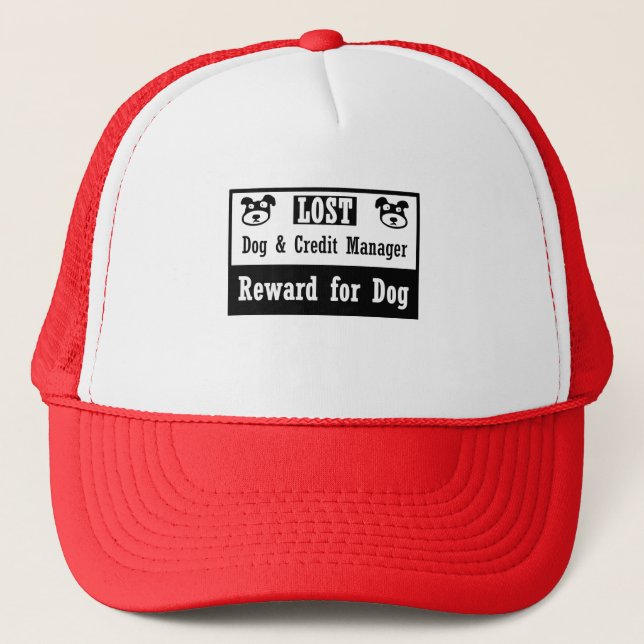 Lost Dog Credit Manager Trucker Hat (Front)