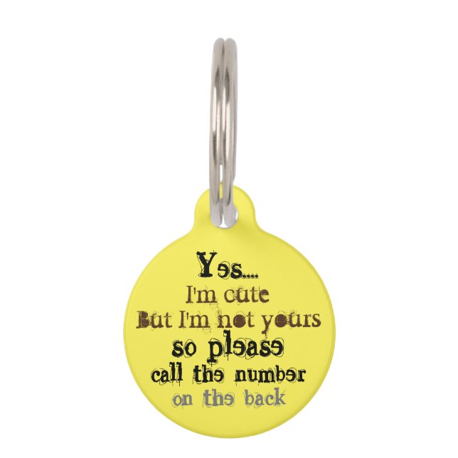 lost dog pet tag (Front)