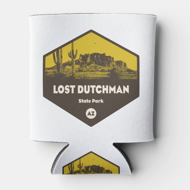 Lost Dutchman State Park Arizona Can Cooler (Front)