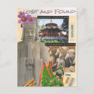 Lost Found Journeys postcard