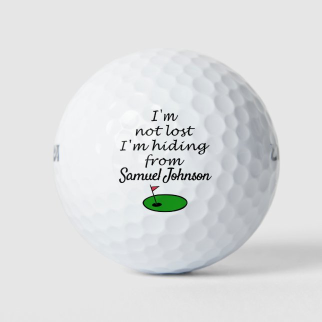 Lost golf balls| Jokes| Customizable Balls (Front)