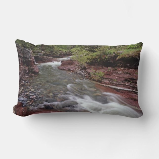 Lost Horse Creek in Waterton Lakes National Park Lumbar Cushion (Front)